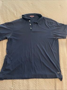 LAST CHANCE! 
Vineyard Vines Men's Navy Blue Polo with Whale Logo Size XL